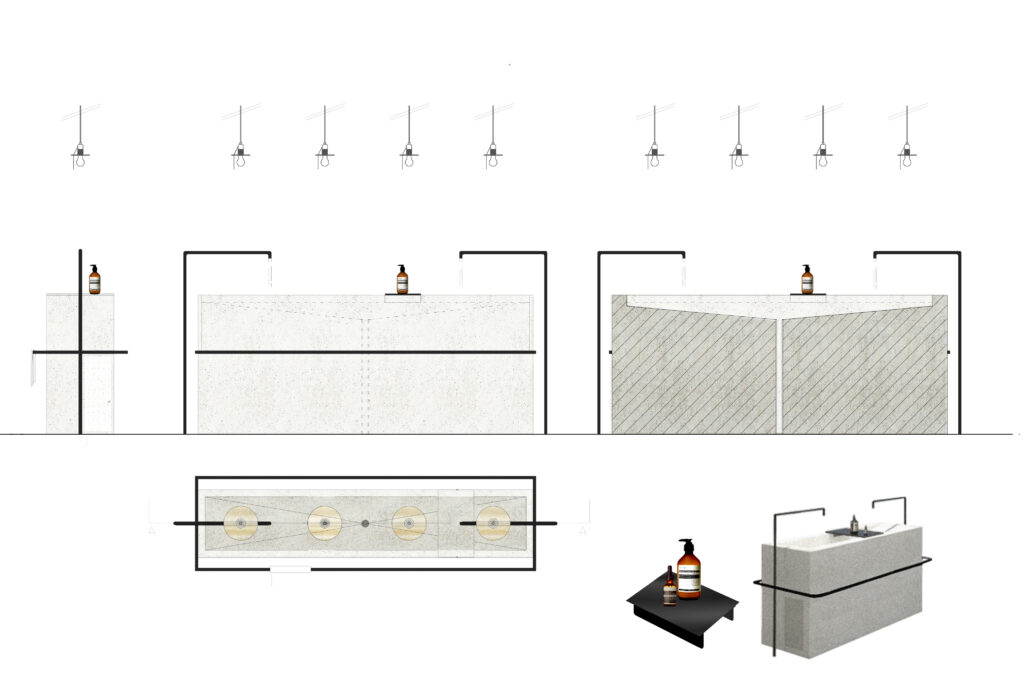 page projet détails elevations aesop