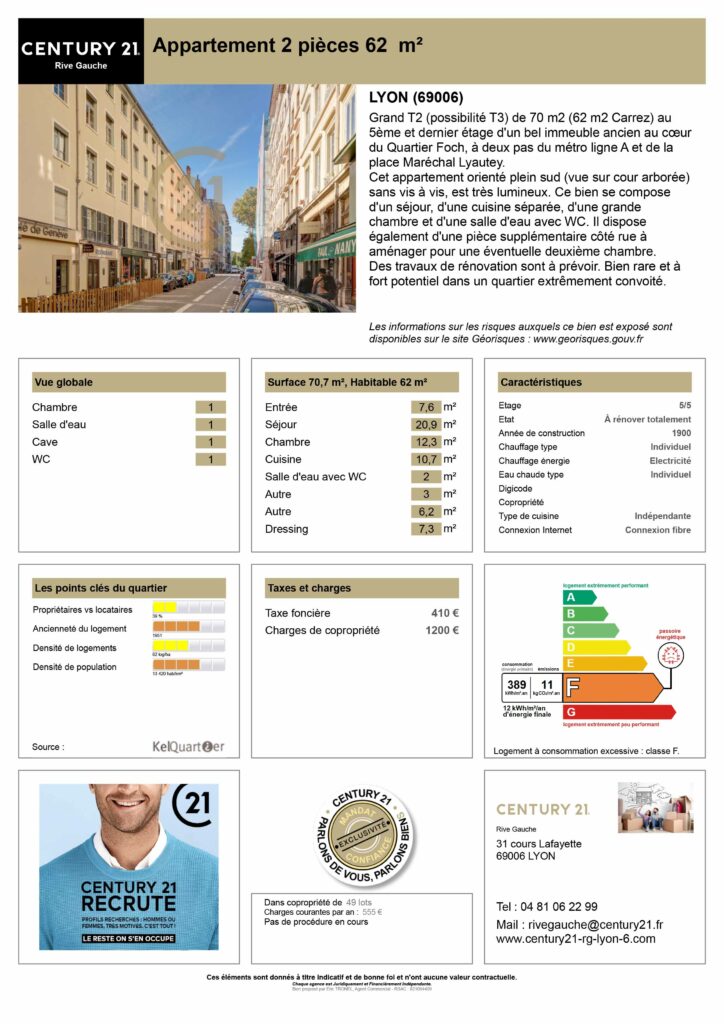 page projet fiche appart aide a la vente n1