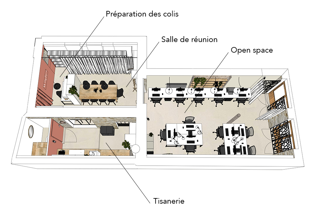 page projet axonométrie jbk corporation