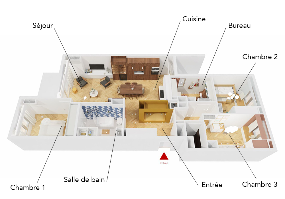 page projet axonometrie joseph gillet